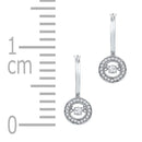 10kt White Gold Women's Round Diamond Moving Twinkle Dangle Earrings 1-3 Cttw - FREE Shipping (USA/CAN)-Gold & Diamond Earrings-JadeMoghul Inc.