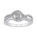 10kt White Gold Women's Round Diamond Moving Twinkle Solitaire Bridal Wedding Engagement Ring 1/6 Cttw - FREE Shipping (US/CAN)-Gold & Diamond Engagement & Anniversary Rings-5-JadeMoghul Inc.