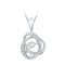 10kt White Gold Women's Round Diamond Moving Twinkle Solitaire Pendant 1-6 Cttw - FREE Shipping (US/CAN)-Gold & Diamond Pendants & Necklaces-JadeMoghul Inc.