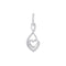 10kt White Gold Womens Round Diamond Nested Heart Pendant 1-6 Cttw-Gold & Diamond Pendants & Necklaces-JadeMoghul Inc.