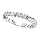 10kt White Gold Womens Round Diamond Ovals Stackable Band Ring 1-10 Cttw-Gold & Diamond Rings-JadeMoghul Inc.
