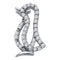 10kt White Gold Women's Round Diamond Penguin Bird Animal Pendant 1-6 Cttw - FREE Shipping (US/CAN)-Gold & Diamond Pendants & Necklaces-JadeMoghul Inc.