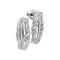 10kt White Gold Women's Round Diamond Rectangle Cluster Stud Earrings 1-12 Cttw - FREE Shipping (USA/CAN)-Gold & Diamond Earrings-JadeMoghul Inc.