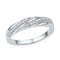 10kt White Gold Women's Round Diamond Simple Band Ring 1/10 Cttw - FREE Shipping (US/CAN)-Gold & Diamond Bands-5.5-JadeMoghul Inc.