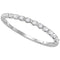 10kt White Gold Women's Round Diamond Single Row Stackable Band Ring 1/6 Cttw - FREE Shipping (US/CAN)-Rings And Bands-5.5-JadeMoghul Inc.