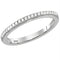 10kt White Gold Womens Round Diamond Single Row Stackable Band Ring 1/8 Cttw-Gold & Diamond Rings-10.5-JadeMoghul Inc.
