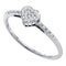 10kt White Gold Women's Round Diamond Slender Dainty Heart Ring 1/12 Cttw - FREE Shipping (US/CAN)-Gold & Diamond Heart Rings-5-JadeMoghul Inc.