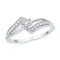 10kt White Gold Women's Round Diamond Solitaire Bridal Wedding Engagement Ring 1/10 Cttw - FREE Shipping (US/CAN)-Wedding Jewelry-5.5-JadeMoghul Inc.