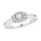 10kt White Gold Women's Round Diamond Solitaire Bridal Wedding Engagement Ring 1/4 Cttw - FREE Shipping (US/CAN)-Gold & Diamond Engagement & Anniversary Rings-5-JadeMoghul Inc.