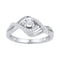 10kt White Gold Women's Round Diamond Solitaire Bridal Wedding Engagement Ring 1/5 Cttw - FREE Shipping (US/CAN)-Wedding Jewelry-5-JadeMoghul Inc.