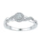 10kt White Gold Women's Round Diamond Solitaire Bridal Wedding Engagement Ring 1/5 Cttw - FREE Shipping (US/CAN)-Wedding Jewelry-9-JadeMoghul Inc.