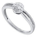 10kt White Gold Women's Round Diamond Solitaire Promise Bridal Ring 1/20 Cttw - FREE Shipping (US/CAN)-Gold & Diamond Promise Rings-5-JadeMoghul Inc.