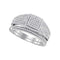 10kt White Gold Women's Round Diamond Square Bridal Wedding Engagement Ring Band Set 1/2 Cttw - FREE Shipping (US/CAN)-Gold & Diamond Wedding Ring Sets-6-JadeMoghul Inc.