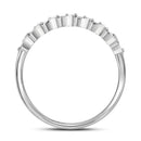 10kt White Gold Women's Round Diamond Stackable Band Ring 1-10 Cttw - FREE Shipping (US/CAN)-Gold & Diamond Rings-JadeMoghul Inc.
