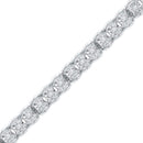 10kt White Gold Women's Round Diamond Tennis Bracelet 1-2 Cttw - FREE Shipping (US/CAN)-Gold & Diamond Bracelets-JadeMoghul Inc.