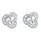 10kt White Gold Women's Round Diamond Trinity Stud Earrings 1-20 Cttw - FREE Shipping (US/CAN)-Gold & Diamond Earrings-JadeMoghul Inc.