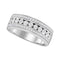 10kt White Gold Women's Round Diamond Triple Row Channel Band Ring 1-3 Cttw - FREE Shipping (US/CAN)-Gold & Diamond Bands-JadeMoghul Inc.