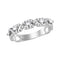 10kt White Gold Women's Round Diamond Twist Stackable Band Ring 1-3 Cttw - FREE Shipping (US/CAN)-Gold & Diamond Rings-JadeMoghul Inc.