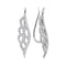 10kt White Gold Women's Round Diamond Winged Climber Earrings 1-3 Cttw - FREE Shipping (USA/CAN)-Gold & Diamond Earrings-JadeMoghul Inc.