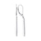 10kt White Gold Women's Round Pave-set Diamond Stick Dangle Earrings 1-4 Cttw - FREE Shipping (US/CAN)-Gold & Diamond Earrings-JadeMoghul Inc.