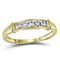 10kt Yellow Gold His & Hers Round Diamond Solitaire Matching Bridal Wedding Ring Band Set 1/10 Cttw-Gold & Diamond Trio Sets-8.5-JadeMoghul Inc.