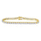 10kt Yellow Gold Mens Diamond Cluster Tennis Fashion Bracelet 3-1/3 Cttw-Gold & Diamond Bracelets-JadeMoghul Inc.
