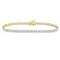 10kt Yellow Gold Mens Diamond Link Solitaire Bracelet 4-3/4 Cttw-Gold & Diamond Bracelets-JadeMoghul Inc.