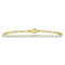10kt Yellow Gold Mens Diamond Solitaire Link Tennis Bracelet 8.00 Cttw-Gold & Diamond Bracelets-JadeMoghul Inc.