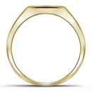 10kt Yellow Gold Men's Round Black Color Enhanced Diamond Wedding Band Ring 1.00 Cttw - FREE Shipping (US/CAN)-Gold & Diamond Wedding Jewelry-9-JadeMoghul Inc.