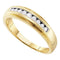 10kt Yellow Gold Men's Round Channel-set Diamond 5mm Wedding Band Ring 1/4 Cttw - FREE Shipping (US/CAN)-Gold & Diamond Wedding Jewelry-8-JadeMoghul Inc.