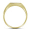 10kt Yellow Gold Men's Round Diamond Diagonal Row Flat Top Fashion Ring 1/12 Cttw - FREE Shipping (US/CAN)-Men's Rings-8-JadeMoghul Inc.