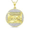 10kt Yellow Gold Mens Round Diamond Last Supper Religious Charm Pendant 1-2 Cttw - FREE Shipping (US/CAN)-Gold & Diamond Men Charms & Pendants-JadeMoghul Inc.