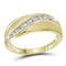 10kt Yellow Gold Men's Round Diamond Single Row Band Ring 1/8 Cttw - FREE Shipping (US/CAN)-Gold & Diamond Men Rings-8-JadeMoghul Inc.
