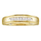 10kt Yellow Gold Mens Round Diamond Wedding Anniversary Band Ring 1/12 Cttw - FREE Shipping (US/CAN)-Gold & Diamond Wedding Jewelry-8-JadeMoghul Inc.