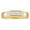 10kt Yellow Gold Mens Round Diamond Wedding Anniversary Band Ring 1/12 Cttw-Gold & Diamond Wedding Jewelry-10.5-JadeMoghul Inc.
