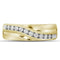 10kt Yellow Gold Men's Round Diamond Wedding Band Ring 1/2 Cttw - FREE Shipping (US/CAN)-Gold & Diamond Wedding Jewelry-8-JadeMoghul Inc.