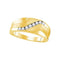 10kt Yellow Gold Men's Round Diamond Wedding Band Ring 1/4 Cttw - FREE Shipping (US/CAN)-Gold & Diamond Wedding Jewelry-9.5-JadeMoghul Inc.