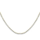 10kt Yellow Gold Men's Solitaire Linked 22" Necklace-Gold & Diamond Men Charms & Pendants-JadeMoghul Inc.