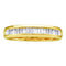 10kt Yellow Gold Women's Baguette Diamond Wedding Band Ring 1/4 Cttw - FREE Shipping (US/CAN)-Gold & Diamond Wedding Jewelry-5-JadeMoghul Inc.