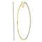 10kt Yellow Gold Women's Diamond Large Hoop Earrings 1-2 Cttw - FREE Shipping (US/CAN)-Gold & Diamond Earrings-JadeMoghul Inc.