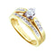 10kt Yellow Gold Women's Marquise Diamond Bridal Wedding Engagement Ring Band Set 1/5 Cttw - FREE Shipping (US/CAN)-Gold & Diamond Wedding Ring Sets-5-JadeMoghul Inc.