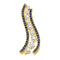 10kt Yellow Gold Women's Round Black Color Enhanced Diamond Graduated Journey Pendant 1.00 Cttw - FREE Shipping (US/CAN)-Gold & Diamond Pendants & Necklaces-JadeMoghul Inc.