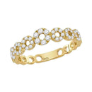 10kt Yellow Gold Women's Round Diamond Circles Stackable Band Ring 1-3 Cttw - FREE Shipping (US/CAN)-Rings And Bands-JadeMoghul Inc.