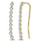 10kt Yellow Gold Womens Round Diamond Climber Earrings 1-20 Cttw-Gold & Diamond Earrings-JadeMoghul Inc.