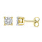 10kt Yellow Gold Women's Round Diamond Cluster Earrings 1-10 Cttw - FREE Shipping (USA/CAN)-Gold & Diamond Earrings-JadeMoghul Inc.