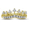 10kt Yellow Gold Womens Round Diamond Crown Tiara Band Ring 1/5 Cttw - FREE Shipping (US/CAN)-Gold & Diamond Bands-5-JadeMoghul Inc.