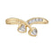 10kt Yellow Gold Women's Round Diamond Double Heart Simple Band Ring 1/20 Cttw - FREE Shipping (US/CAN)-Rings And Bands-5-JadeMoghul Inc.