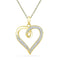 10kt Yellow Gold Women's Round Diamond Heart Love Pendant 1-10 Cttw - FREE Shipping (US/CAN)-Gold & Diamond Pendants & Necklaces-JadeMoghul Inc.