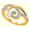 10kt Yellow Gold Women's Round Diamond Heart Love Ring 1/6 Cttw - FREE Shipping (US/CAN)-Gold & Diamond Heart Rings-10-JadeMoghul Inc.