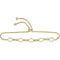 10kt Yellow Gold Women's Round Diamond Infinity Oval Bolo Bracelet 1-4 Cttw - FREE Shipping (US/CAN)-Gold & Diamond Bracelets-JadeMoghul Inc.